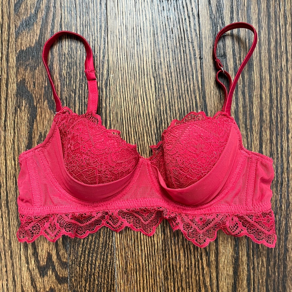 intimissimi red lacey bra